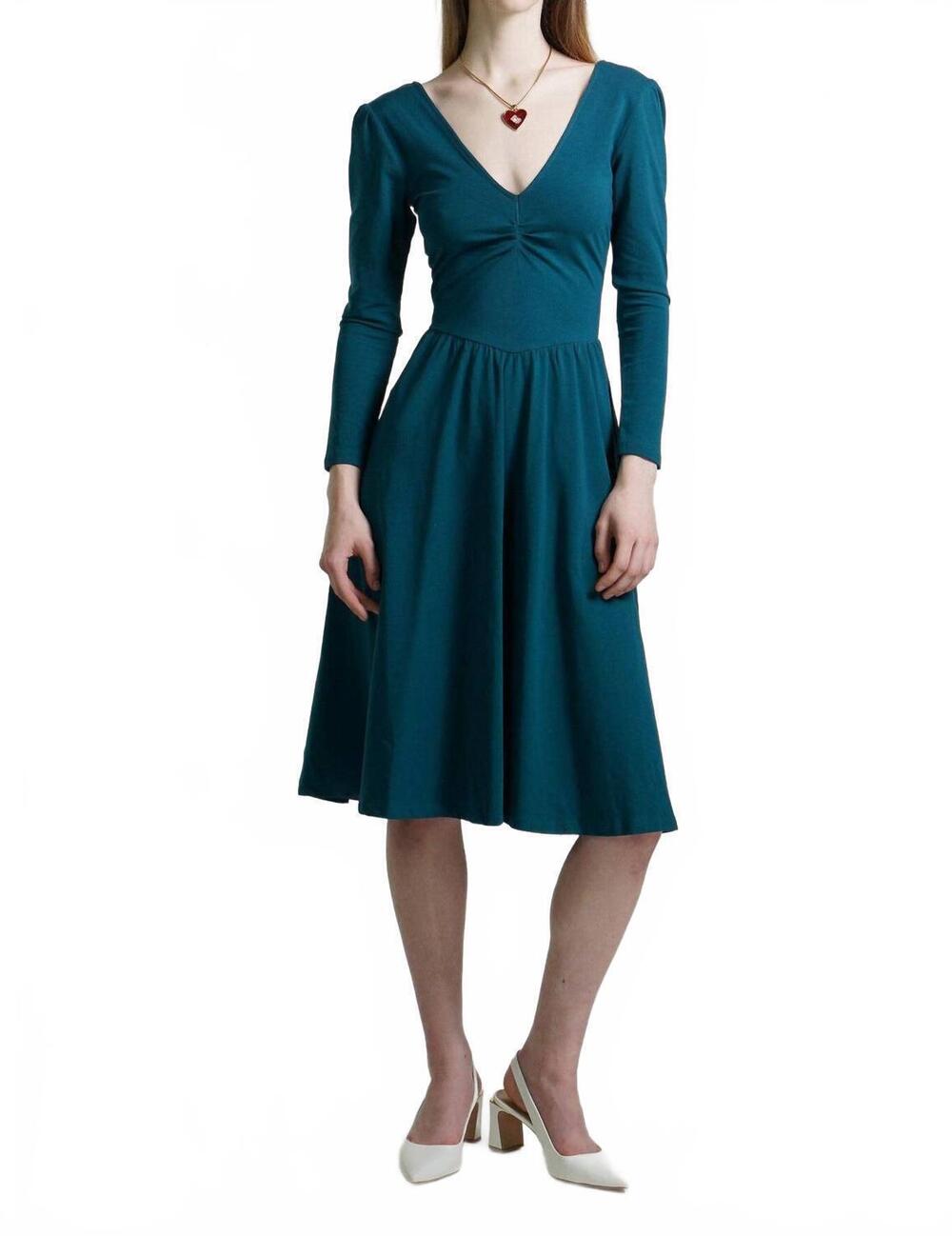 NEW KRISTINIT pina ballet dress in teal